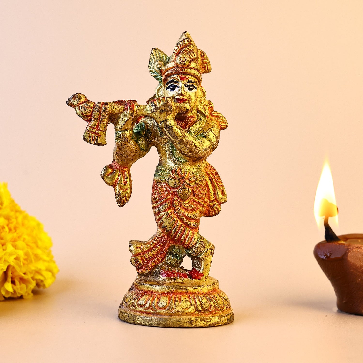 Brass Small Krishna Idol