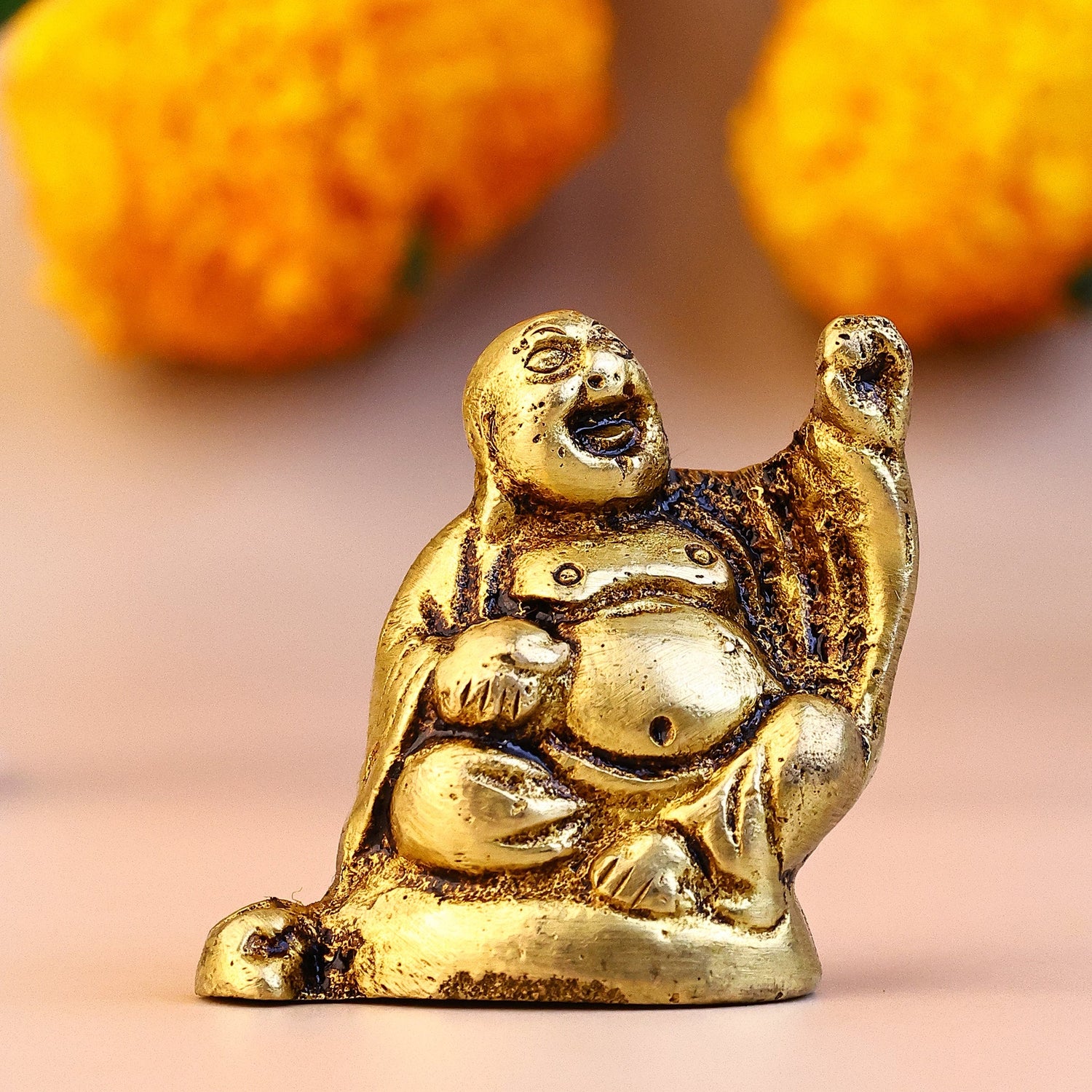 Brass Laughing Buddha