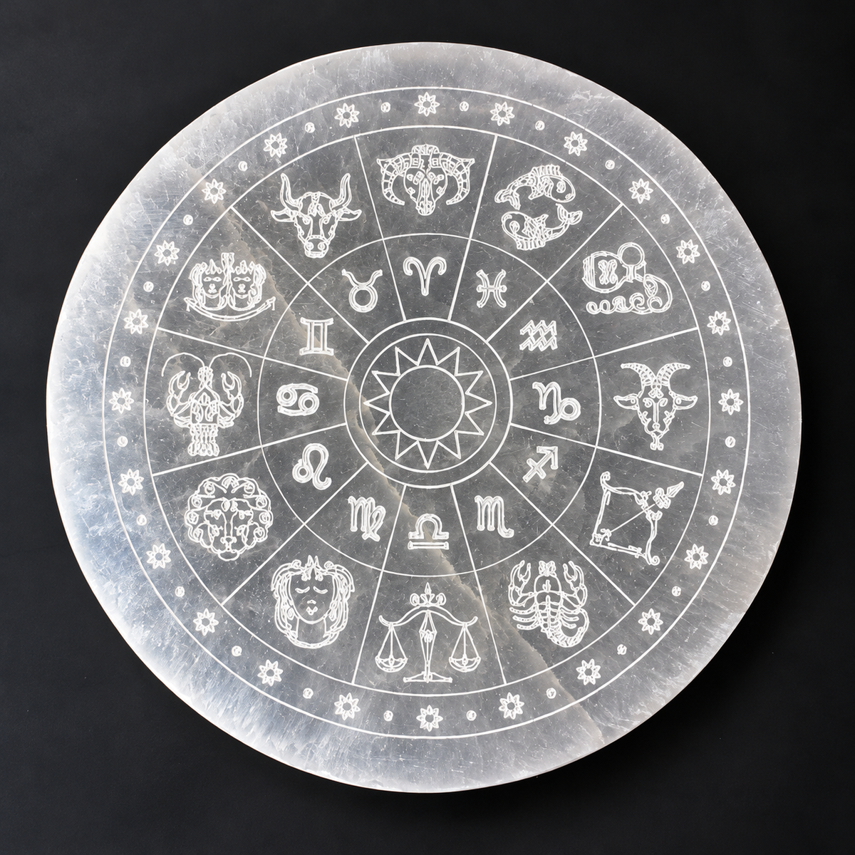 Selenite Charging Plate  Zodiac Energy