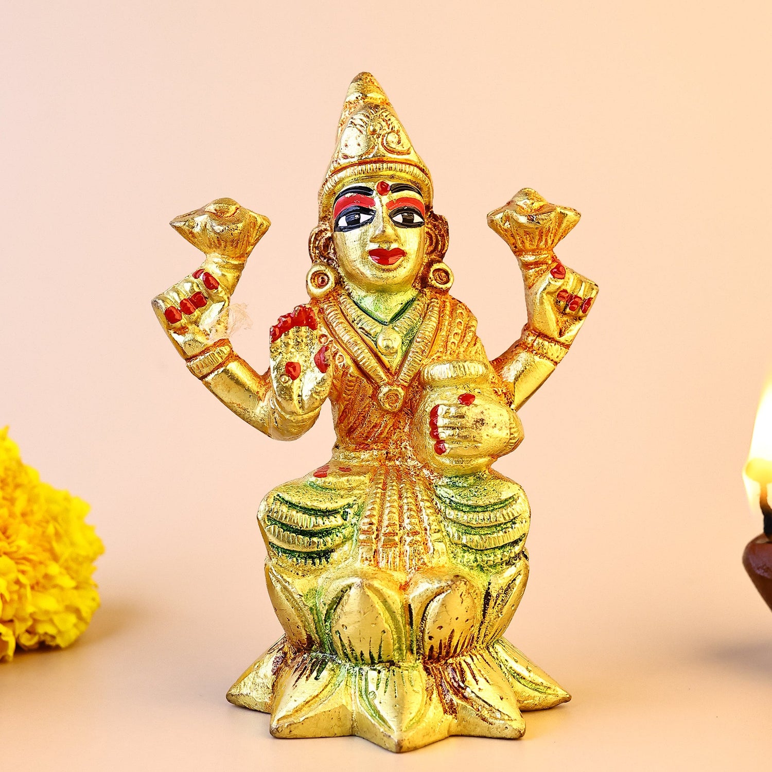 Brass Laxmi Murti