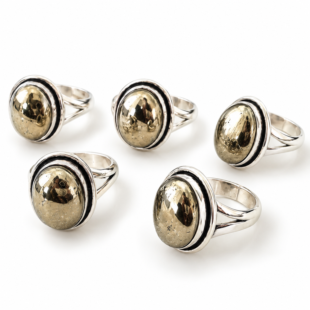 Pyrite Rings Abundance & Wealth