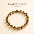 Golden Pyrite Cube Bracelet