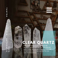 Clear quartz crystal