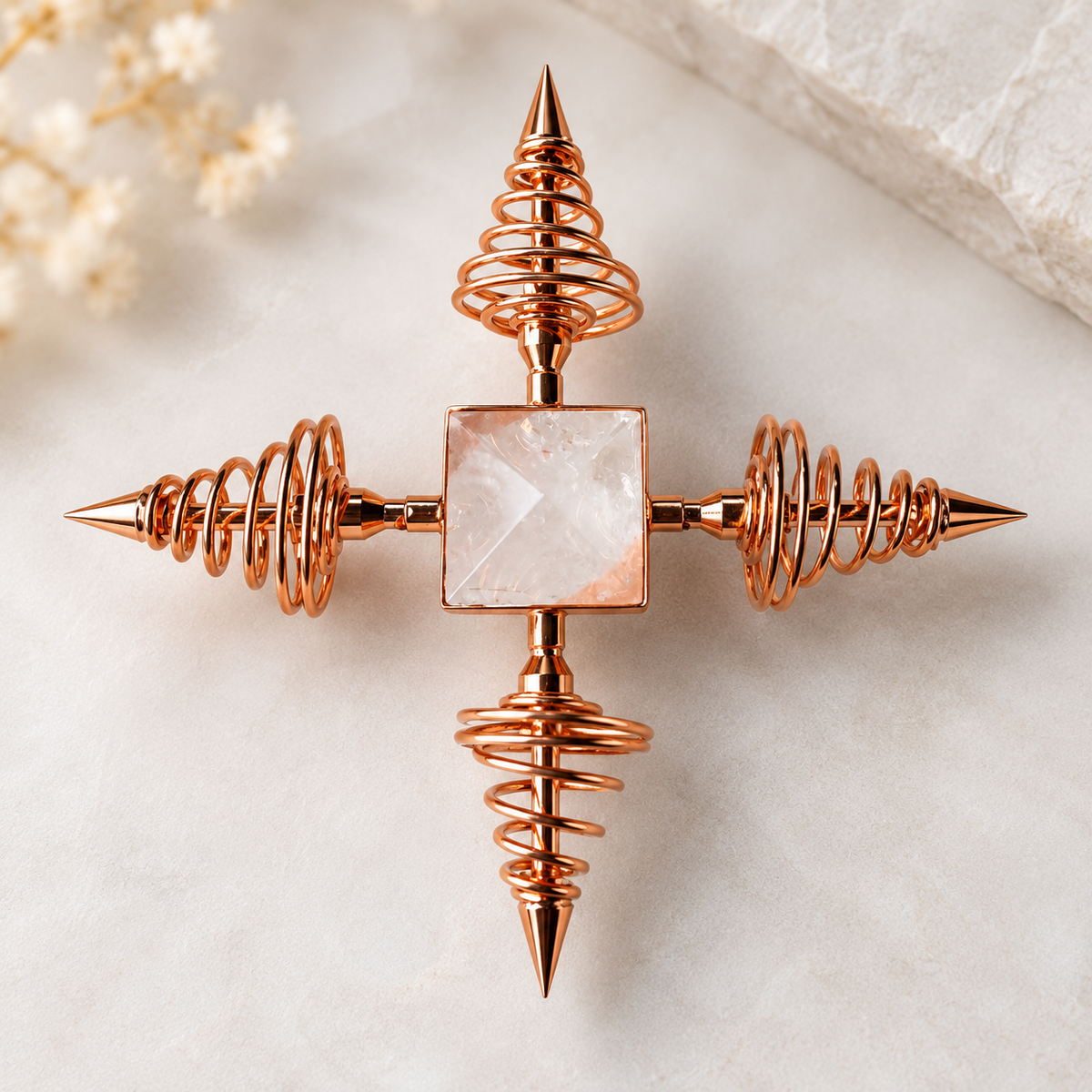 Handcrafted Copper Energy Generator