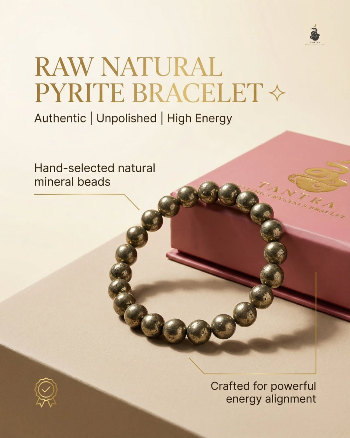 Natural Pyrites Bracelet