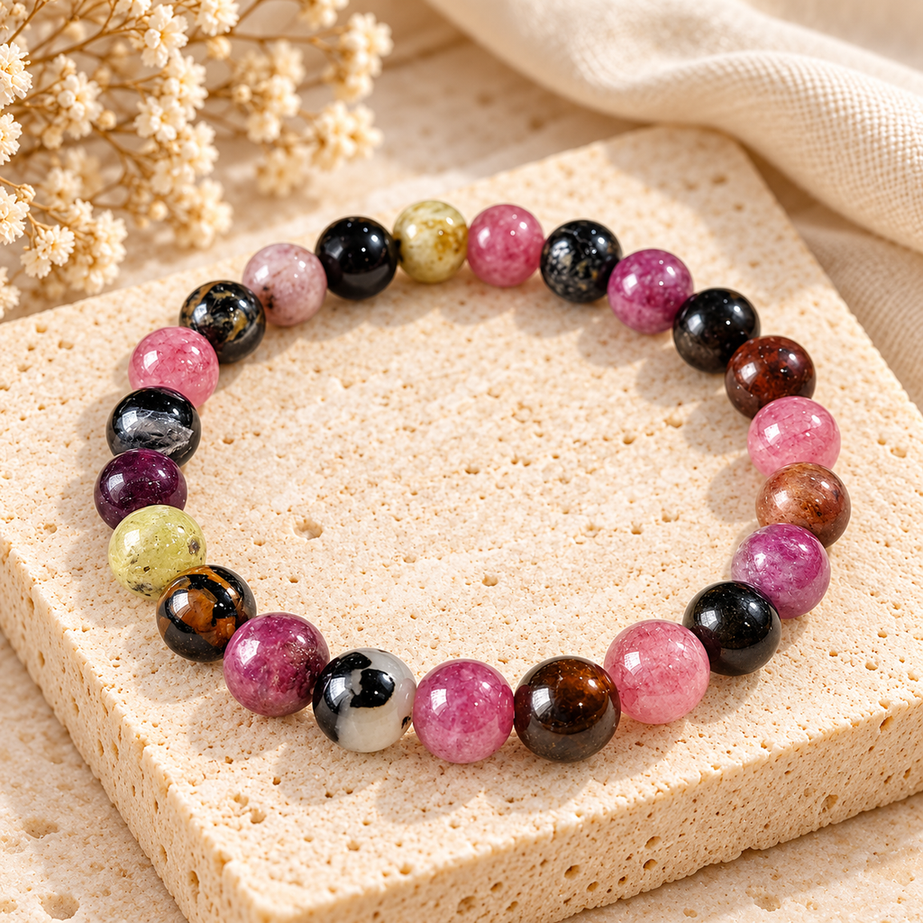 Watermelon Quartz Bracelet