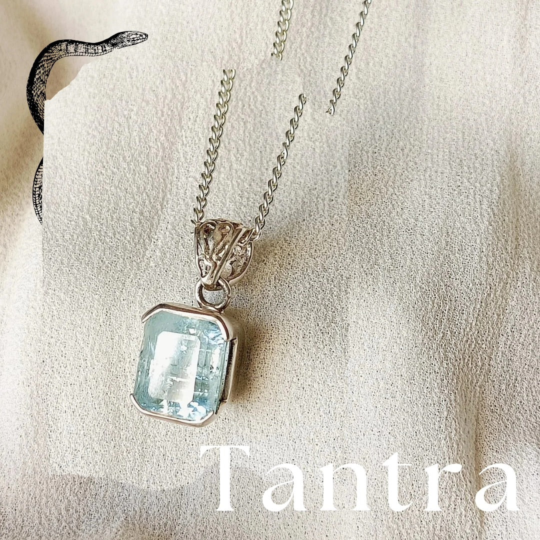 Aquamarine Crystal Pendant