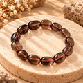 Smoky Quartz Bracelet  Protection, Stress Relief, Emotional Calm & Positive Energy