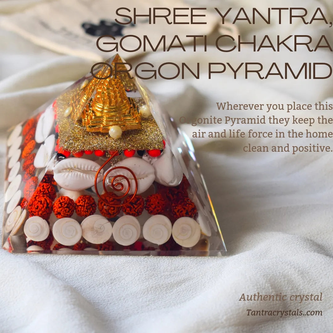 Gomti Chakra Orgonite Pyramid