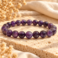 Natural Amethyst Bracelet Calmness, Stress Relief, Spiritual Protection & Third Eye Chakra