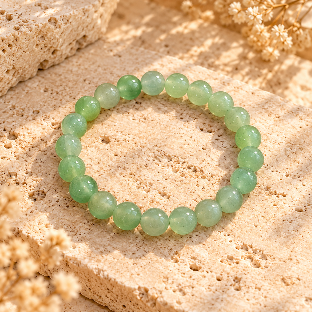Natural Green Aventurine Bracelet Luck, Business Success, Career Growth & Abundance