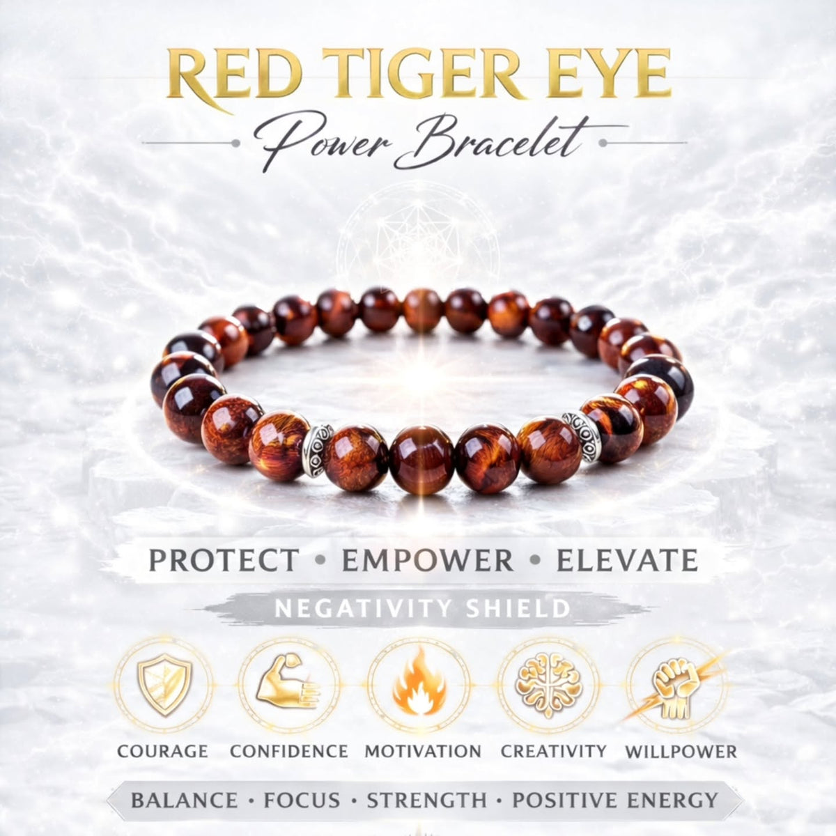 Red Tiger Power Bracelet