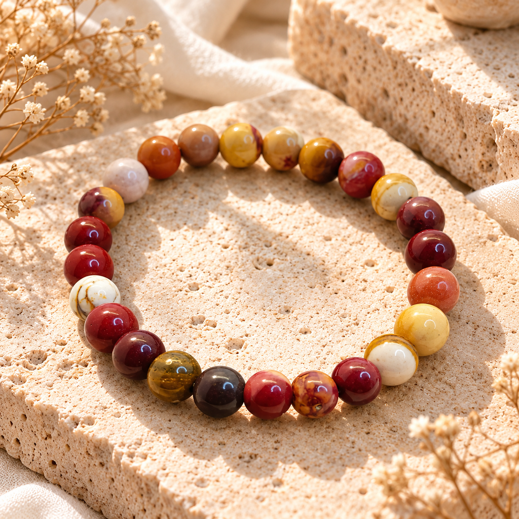 Mookaite Jasper Bracelet Vitality, Confidence, Grounding & Personal Growth