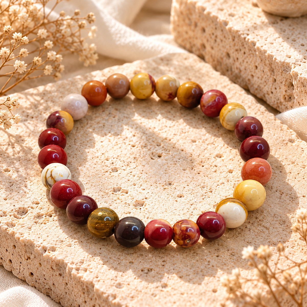 Mookaite Jasper Bracelet Vitality, Confidence, Grounding & Personal Growth