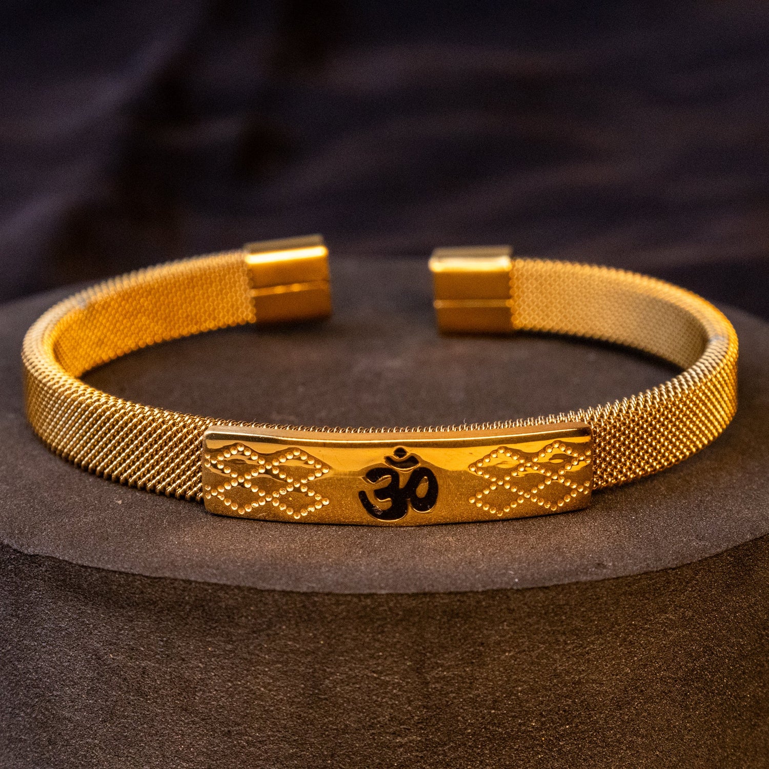 Om Shakti Kada – IGP Gold Plated Spiritual Kada for Power