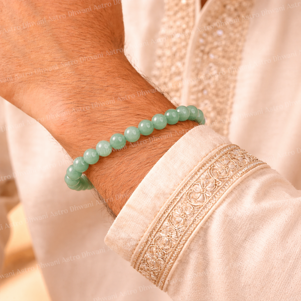 Green Aventurine Bracelet: Promotes Wealth Attraction & Money Growth