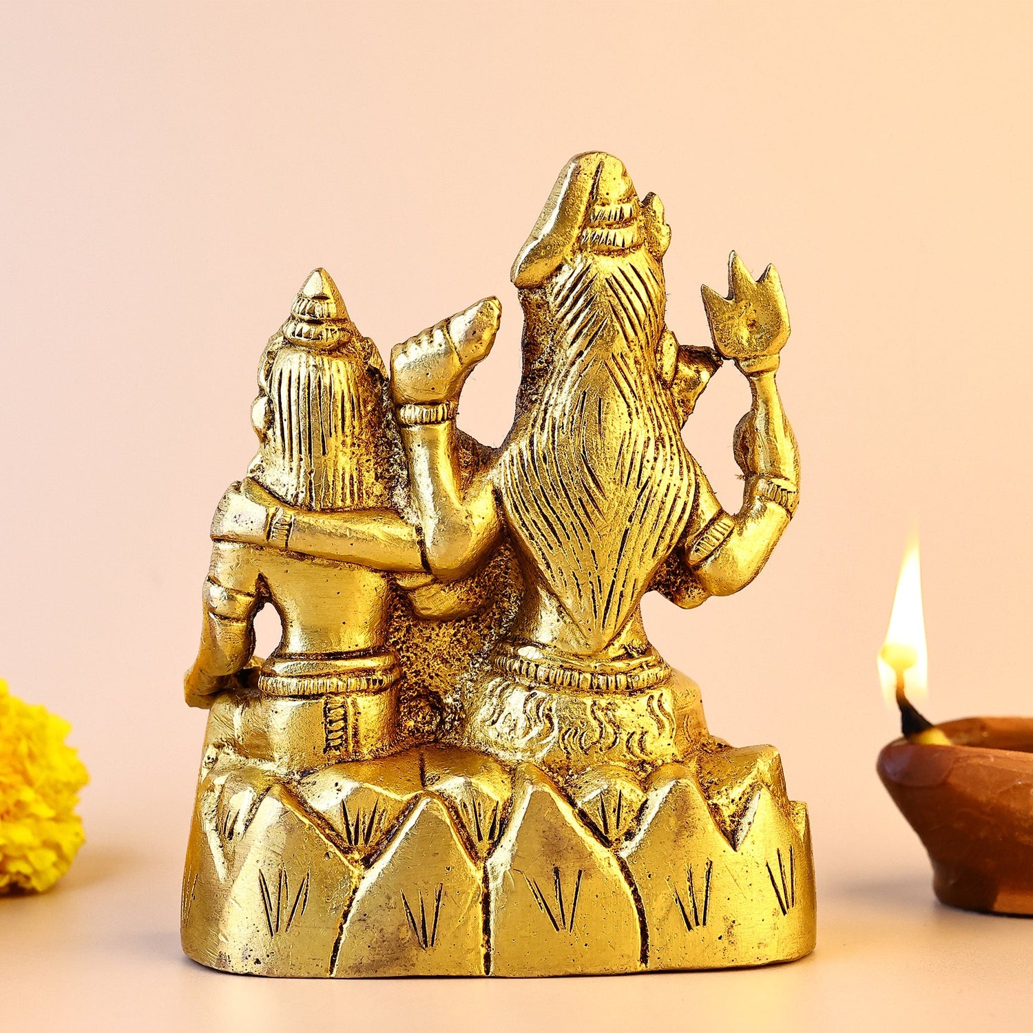 Brass Shiv Parvati Parivaar Idol