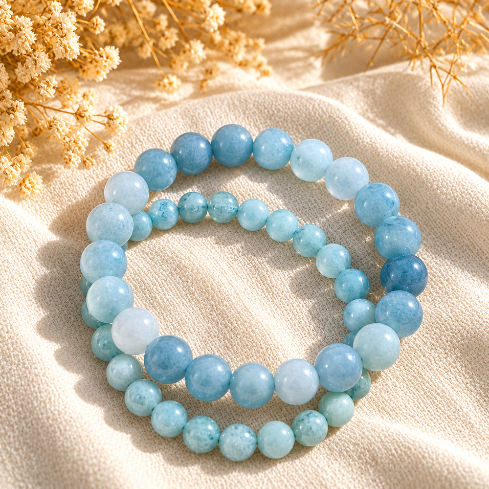 Aquamarine Bracelet Communication, Truth, Emotional Balance & Inner Peace
