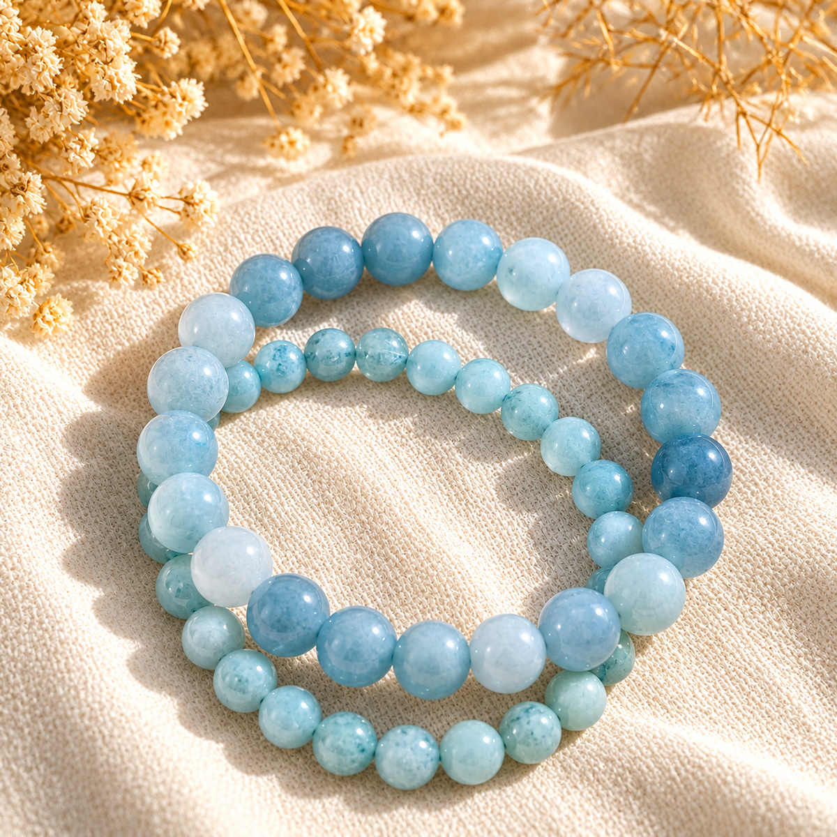 Aquamarine Bracelet Communication, Truth, Emotional Balance & Inner Peace
