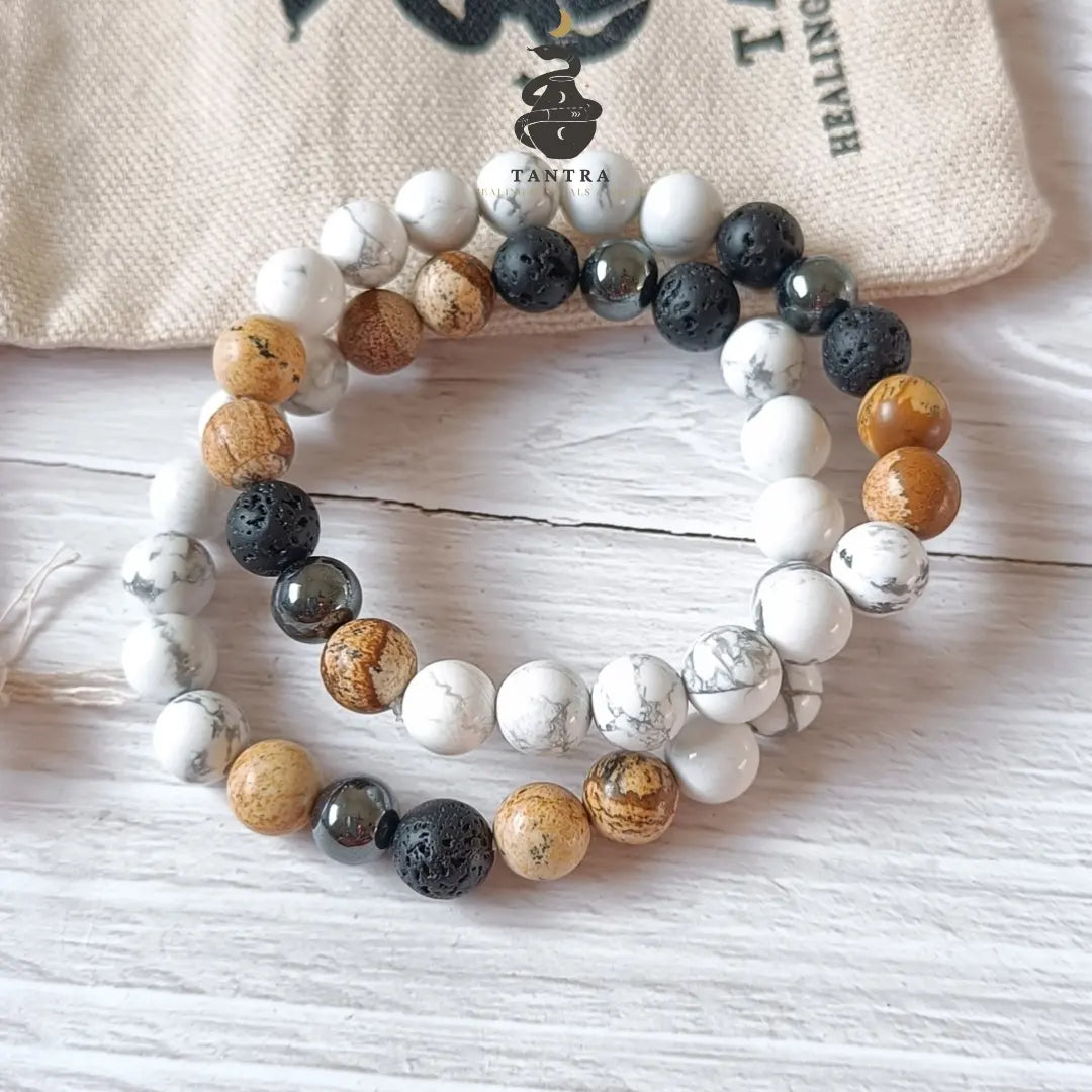Creative Band – Picture Jasper Crystal Bracelet