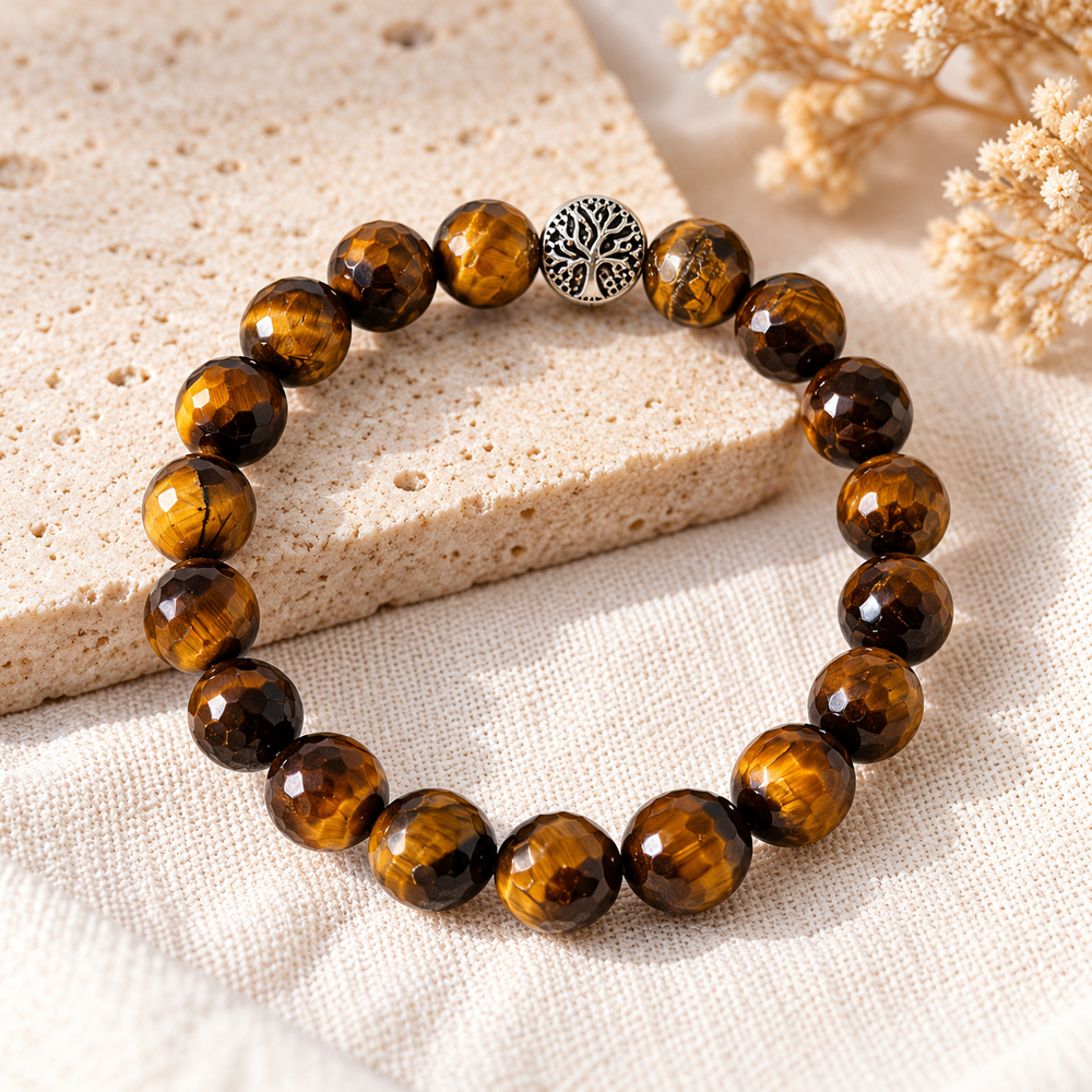 Tiger Eye Faceted Cut Bracelet