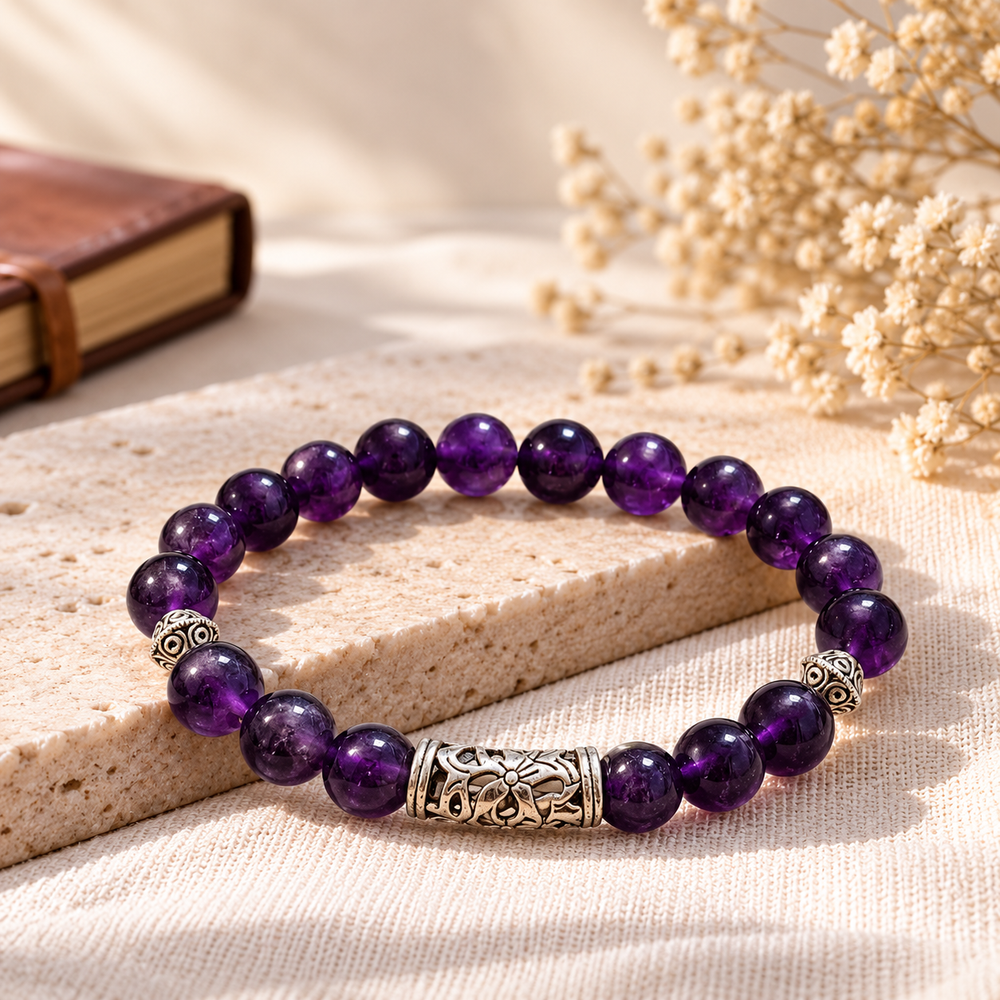 Natural Amethyst Bracelet