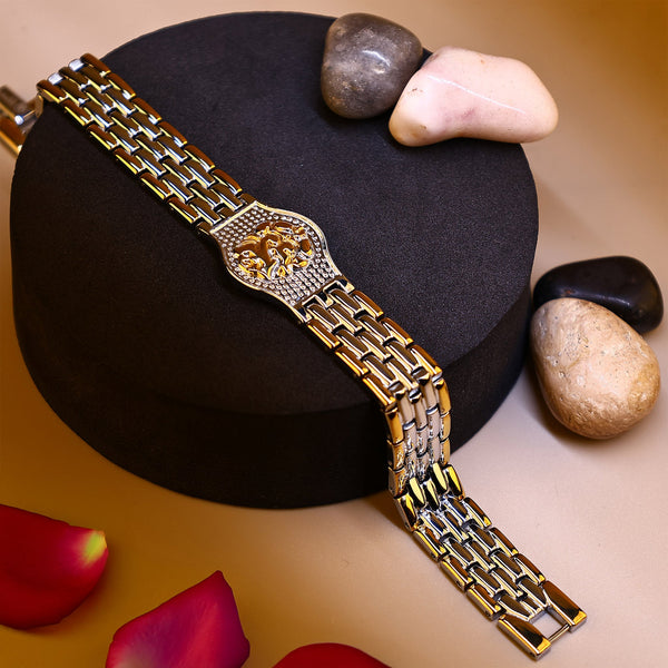Shree Ganesh IGP Gold & Silver Plating Bracelet