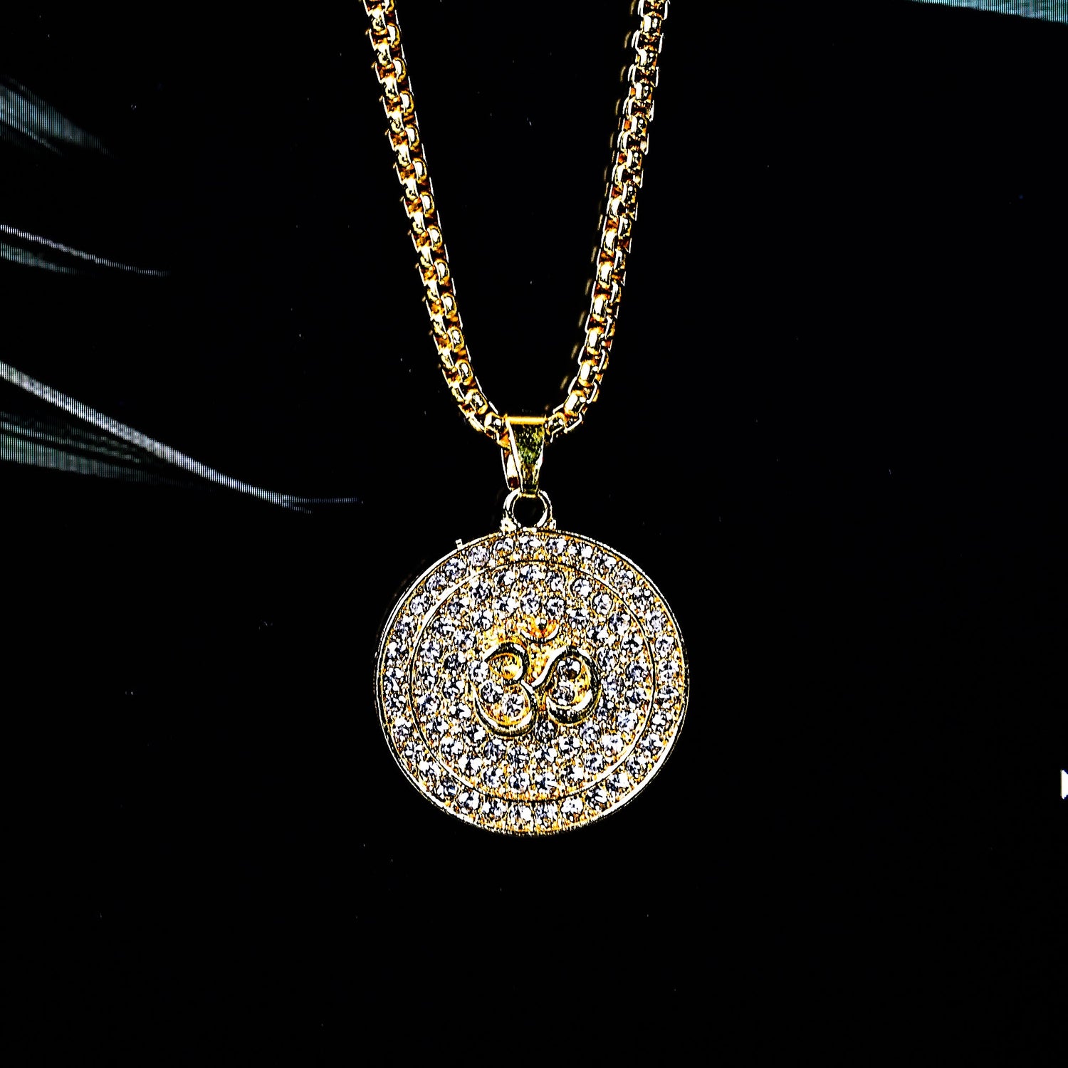 Divine Om Symbol Round Pendant