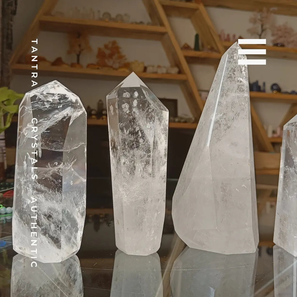 Clear quartz crystal