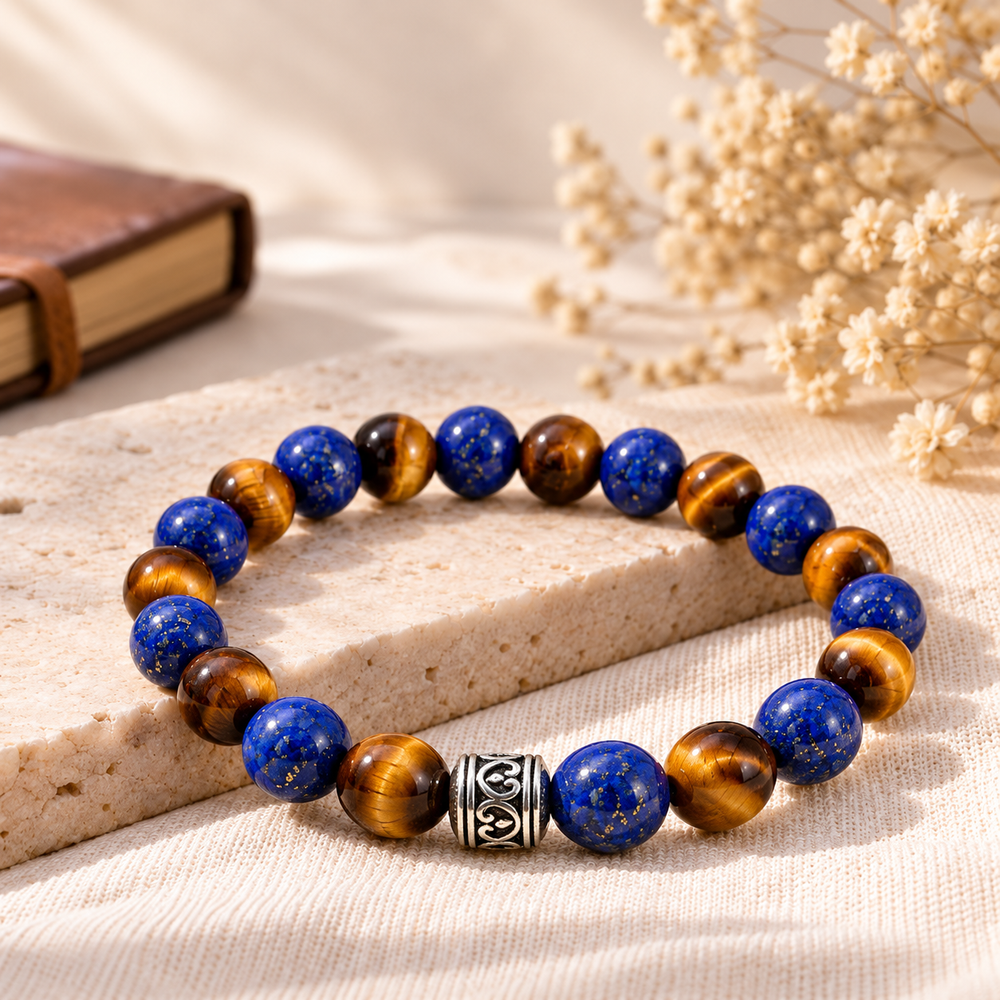 Lapis Lazuli & Tiger’s Eye Bracelet