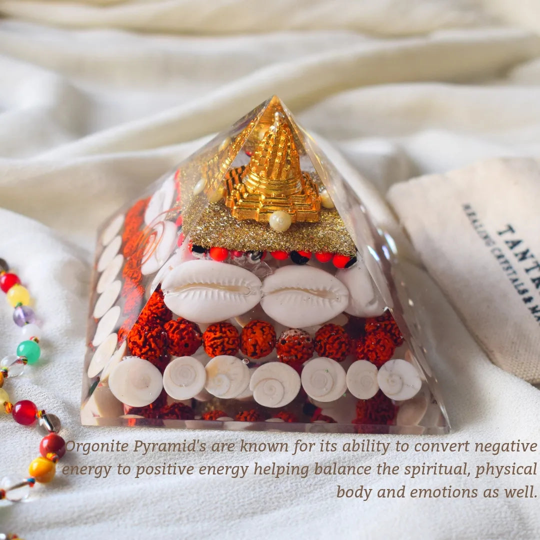 Gomti Chakra Orgonite Pyramid