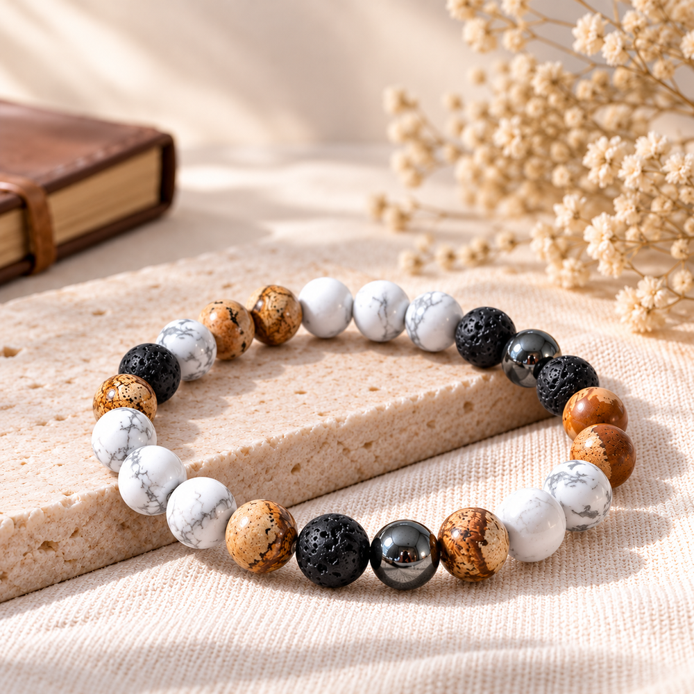 Creative Band – Picture Jasper Crystal Bracelet