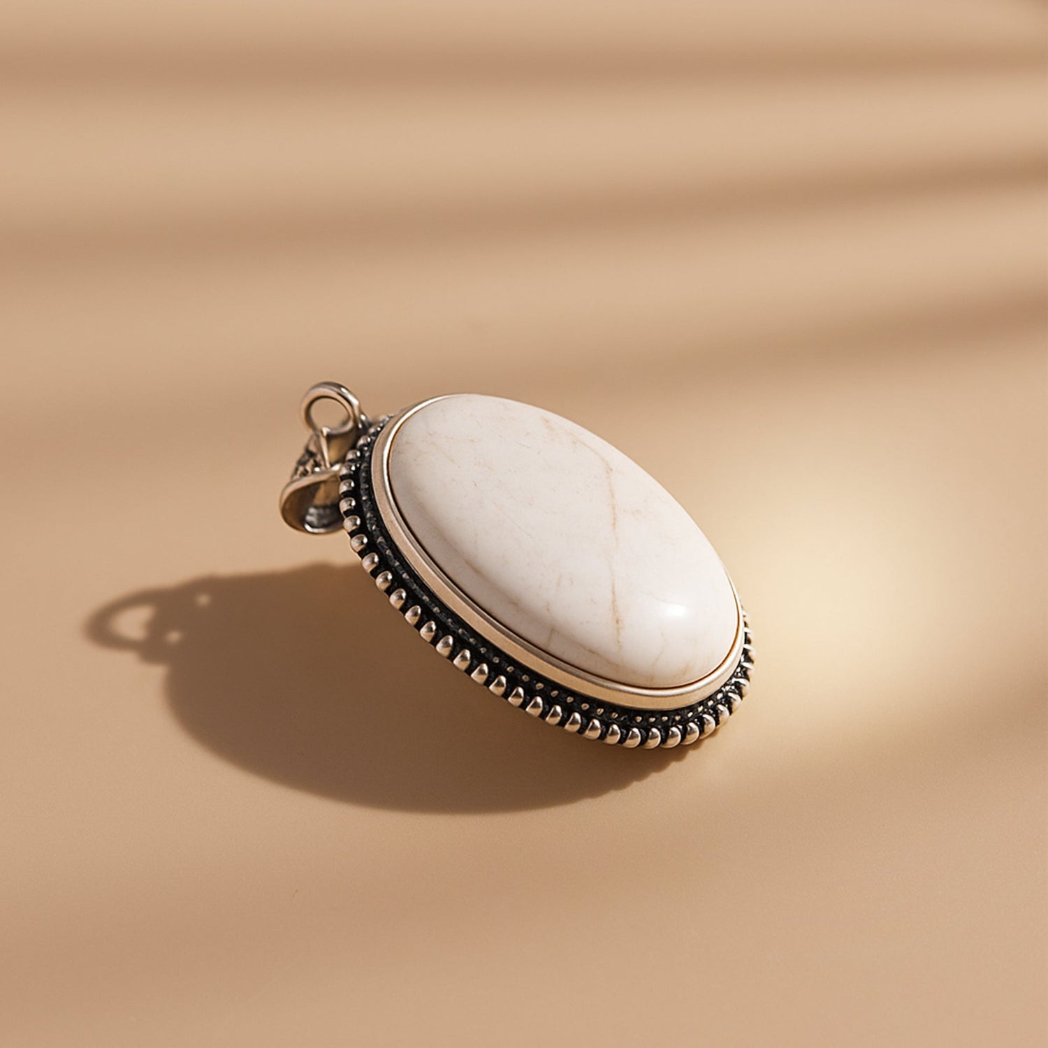 Howlite Oval Stone Pendant