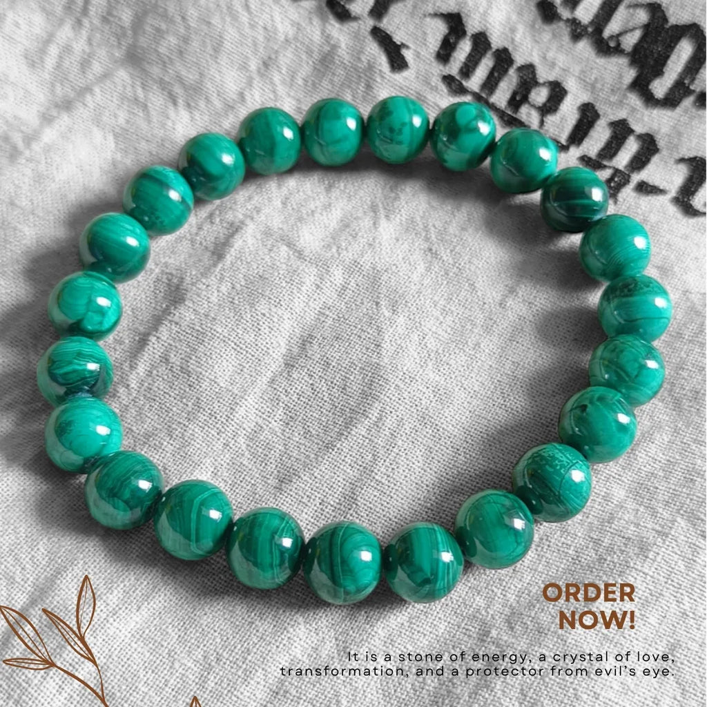 Malachite Bracelet – Transformation, Protection & Positive Energy