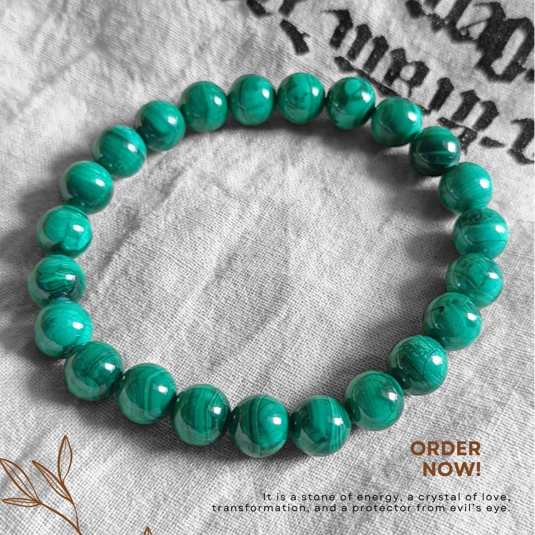Malachite Bracelet – Transformation, Protection & Positive Energy