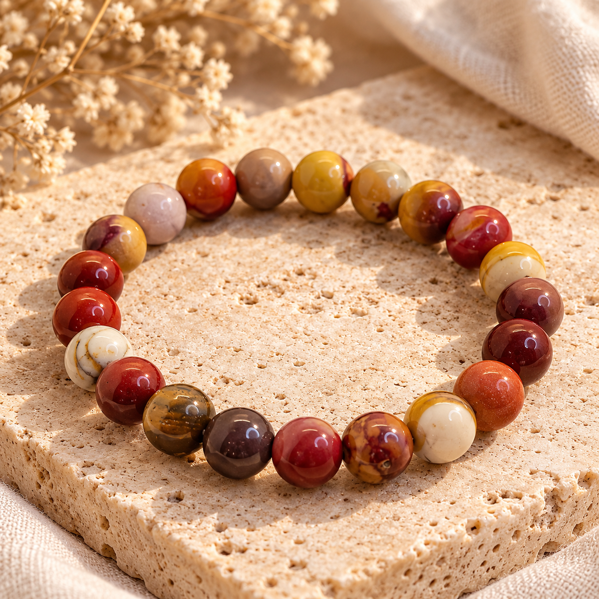 Mookaite Jasper Bracelet Vitality, Confidence, Grounding & Personal Growth