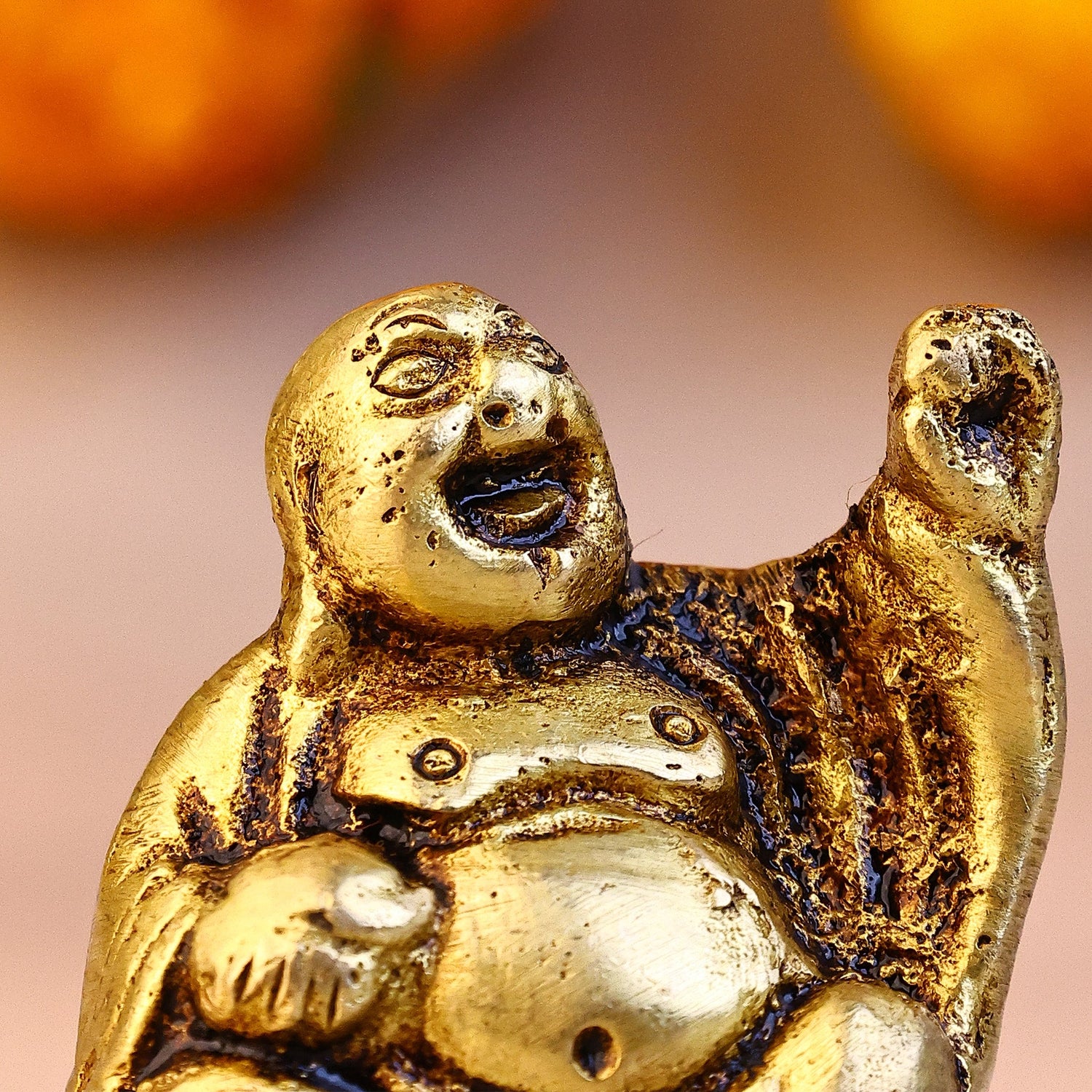 Brass Laughing Buddha