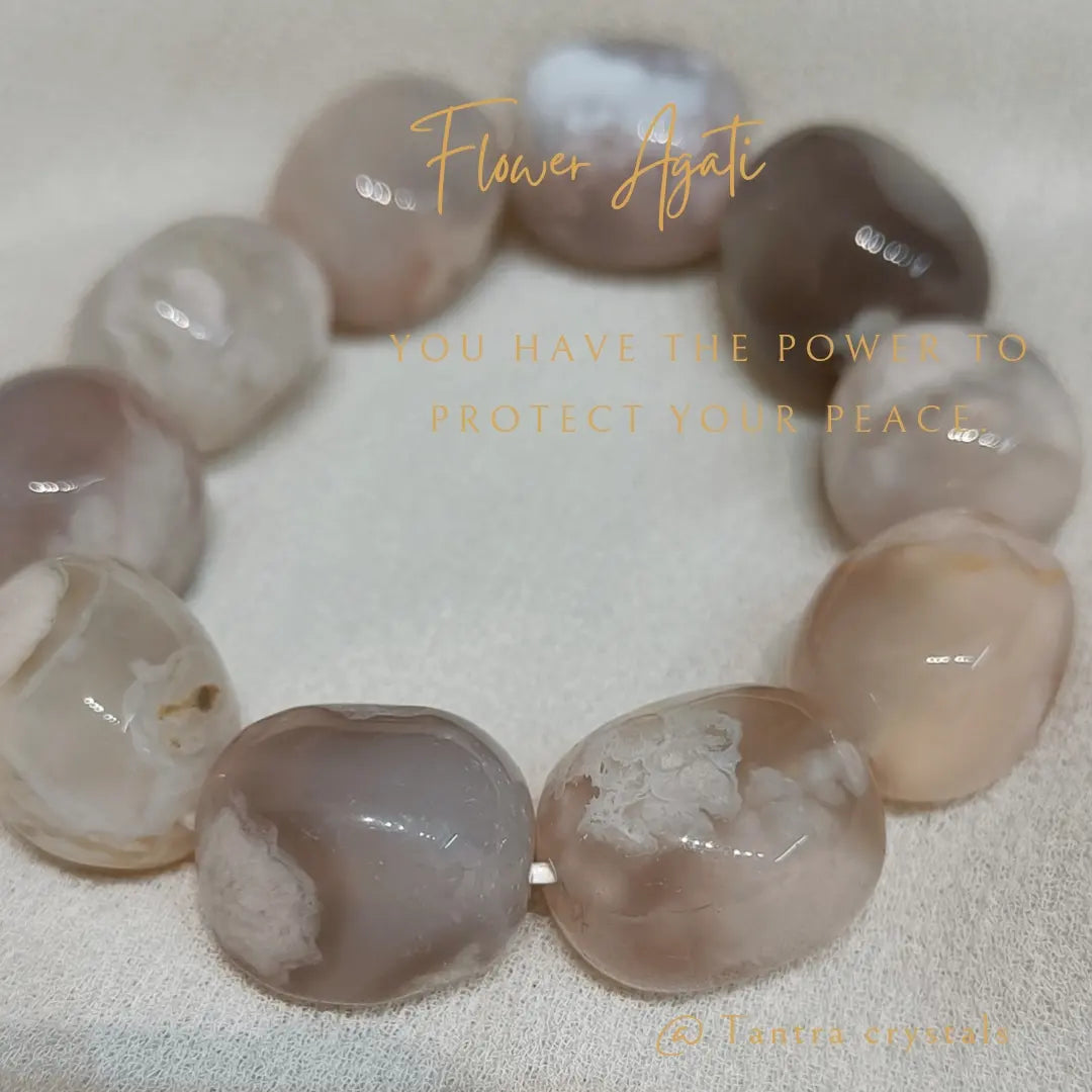 Flower Agate Bracelet