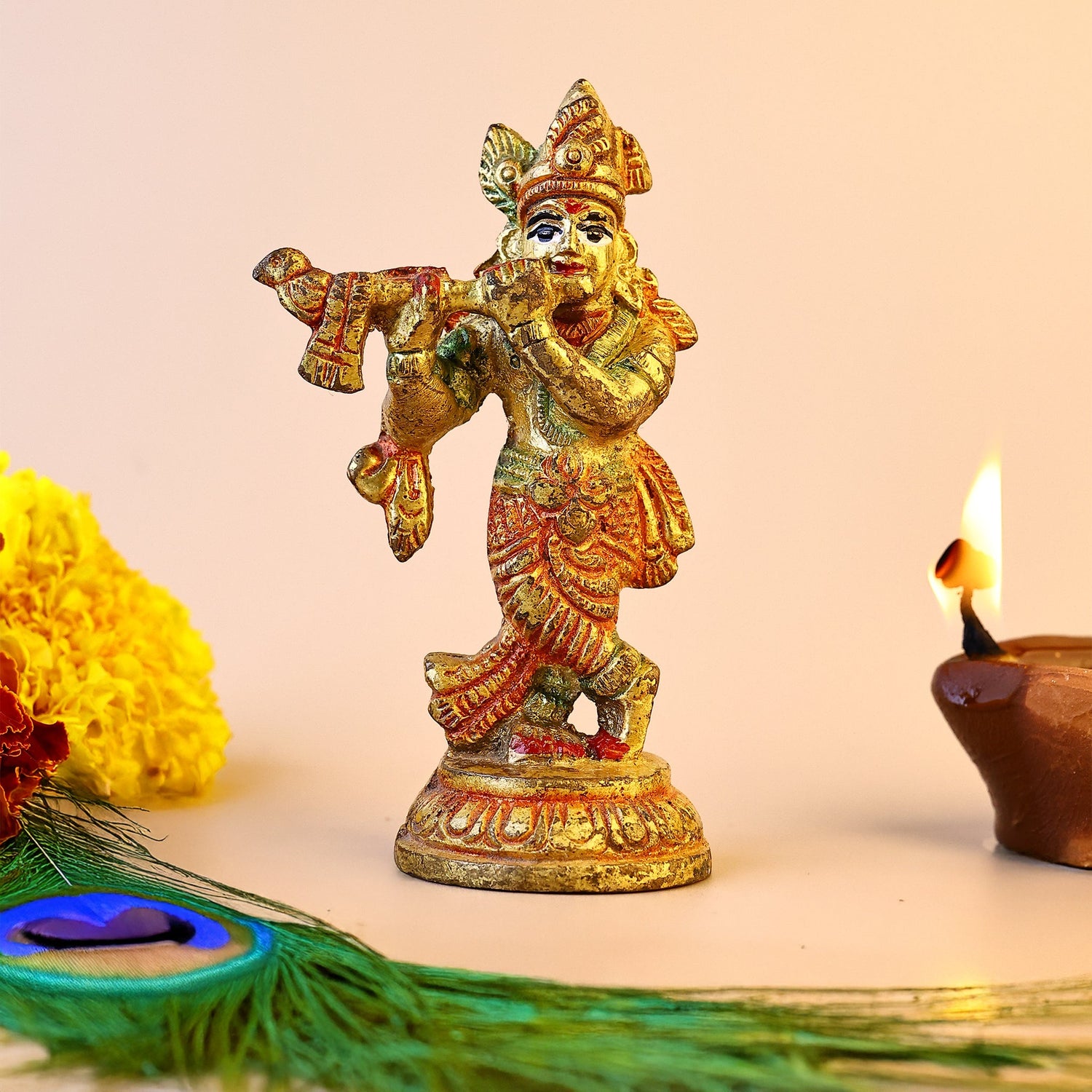 Brass Small Krishna Idol