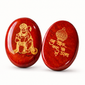 Red Jasper Hanuman Ji Coin