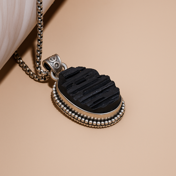 Black Turmaline Stone Pendant