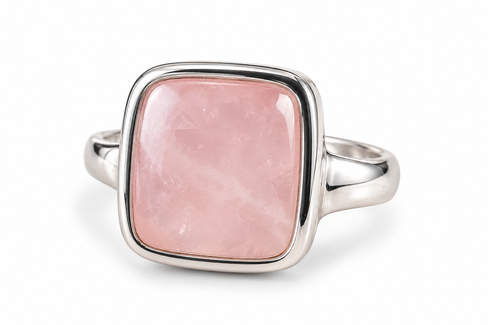 Rose Quartz Premium Adjustable Ring