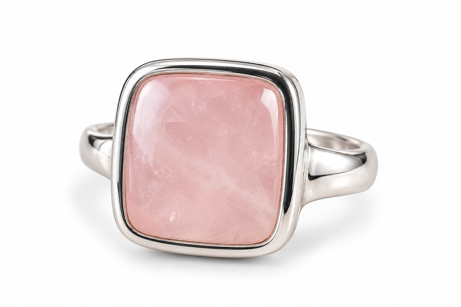 Rose Quartz Premium Adjustable Ring