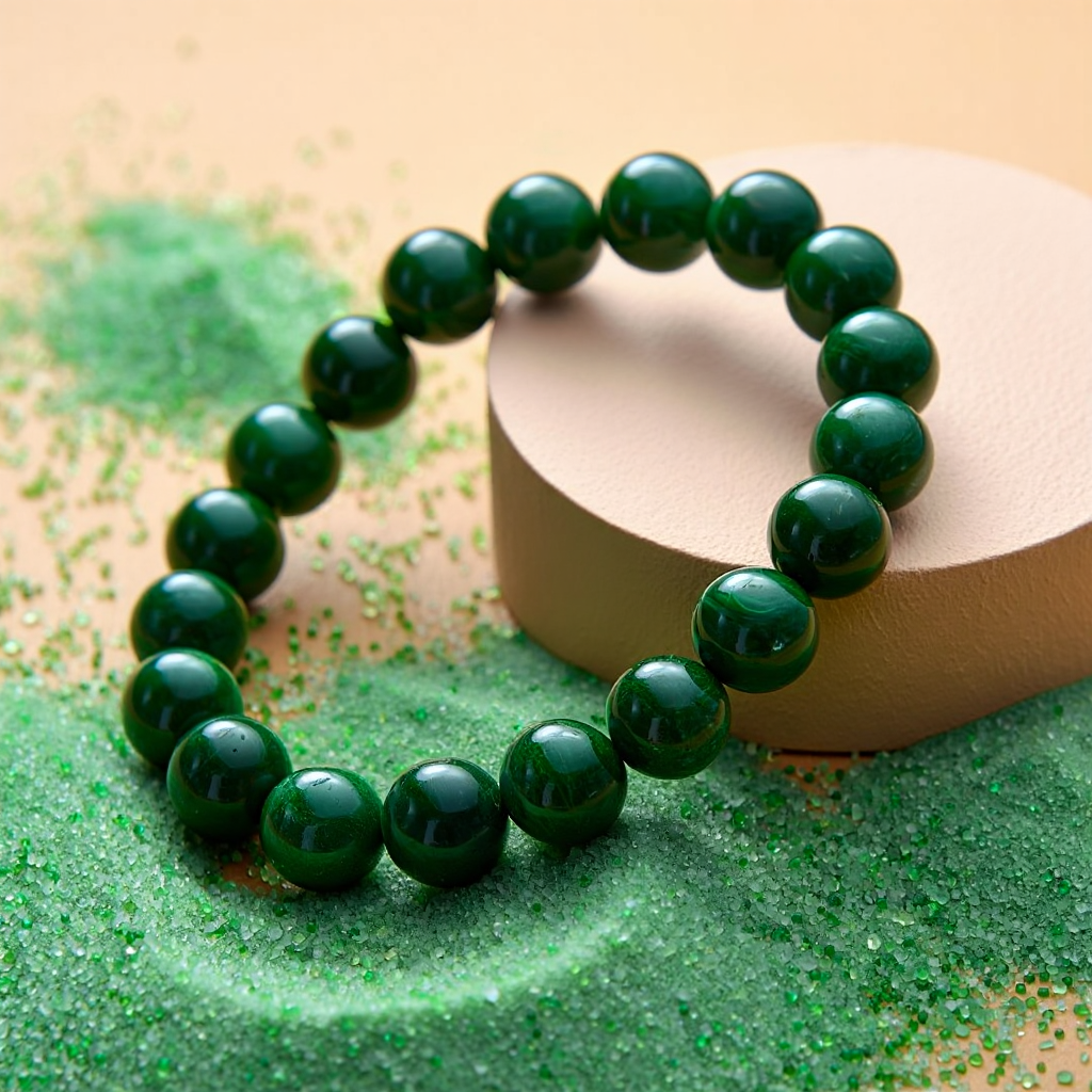 Green Jade Bracelet: Emotional & Mental Healing