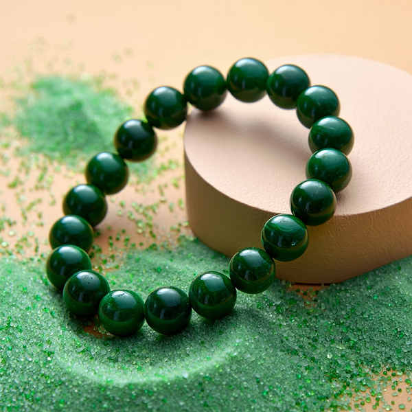 Green Jade Bracelet: Emotional & Mental Healing