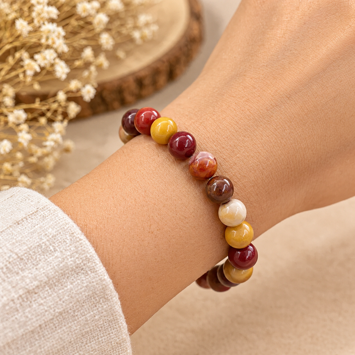 Mookaite Jasper Bracelet Vitality, Confidence, Grounding & Personal Growth