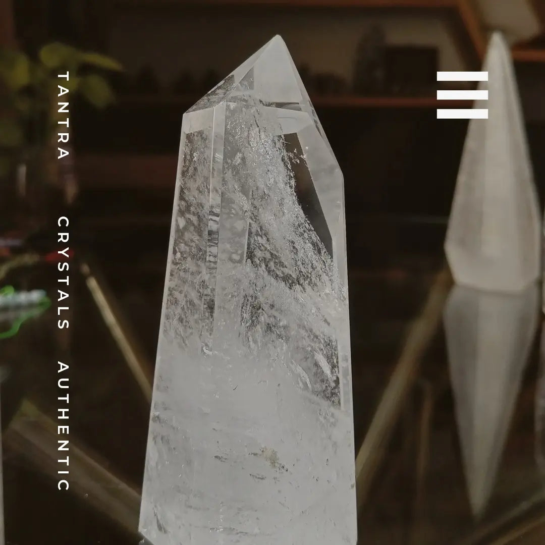 Clear quartz crystal