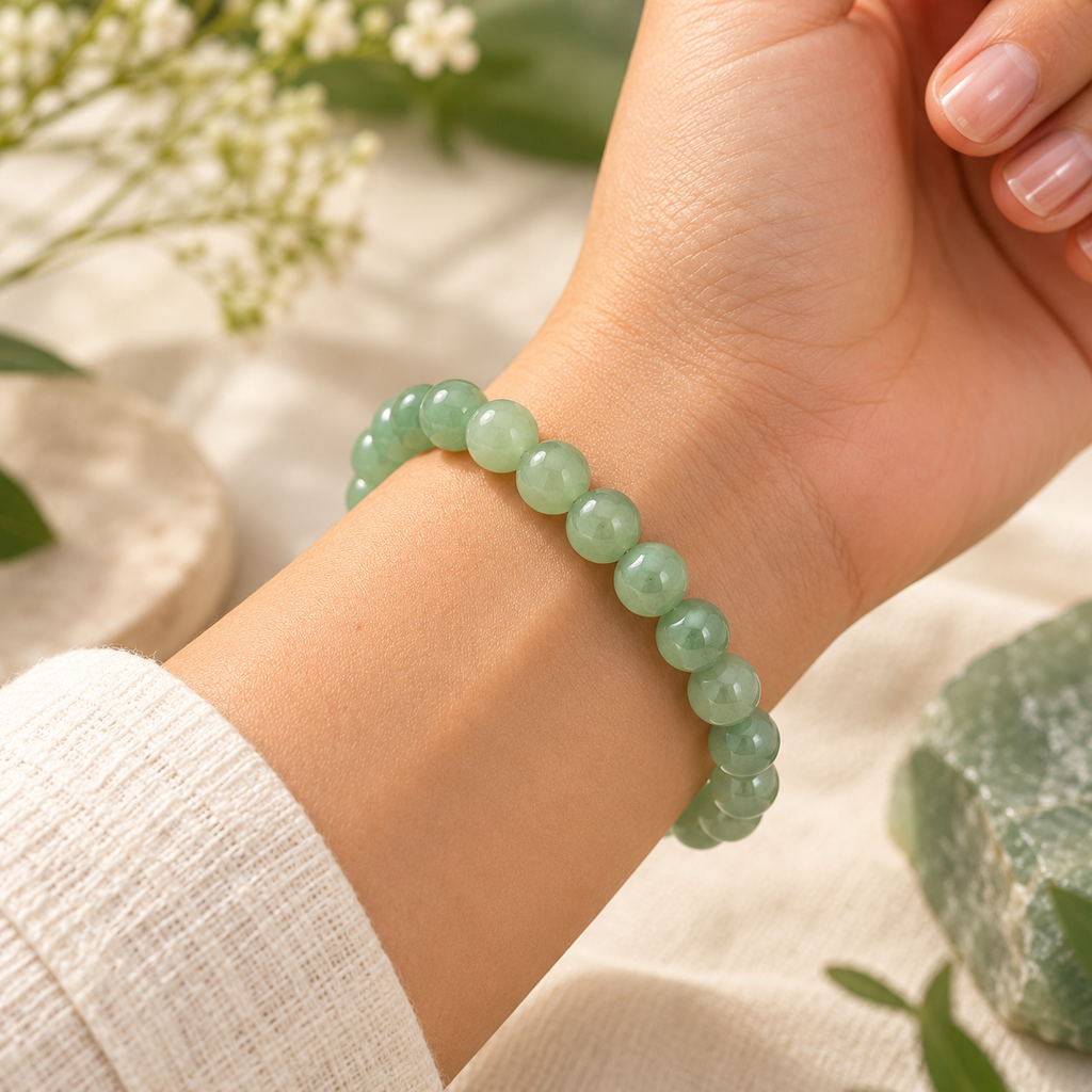 Natural Green Aventurine Bracelet Luck, Business Success, Career Growth & Abundance