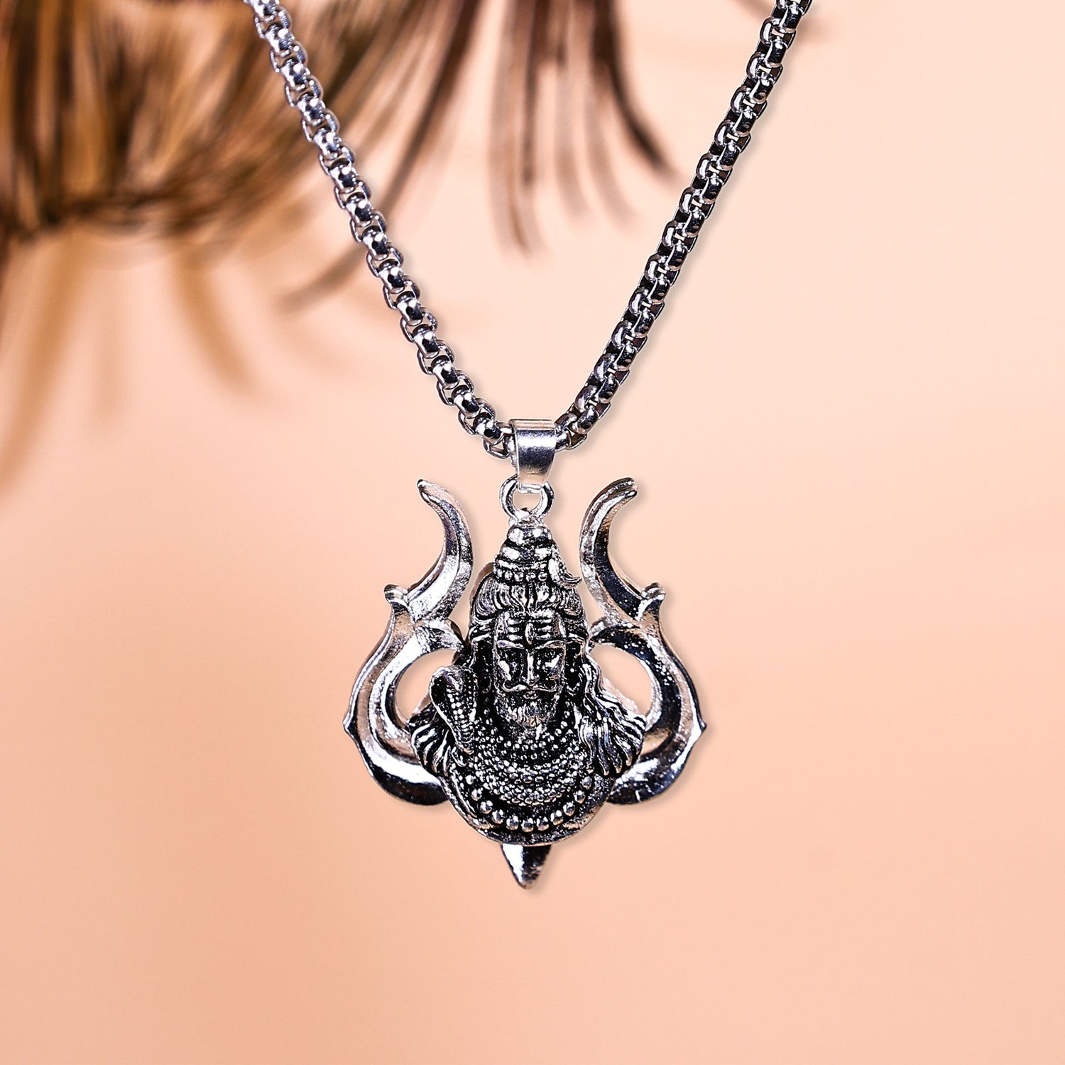 Lord Shiva with Trishul Pendant
