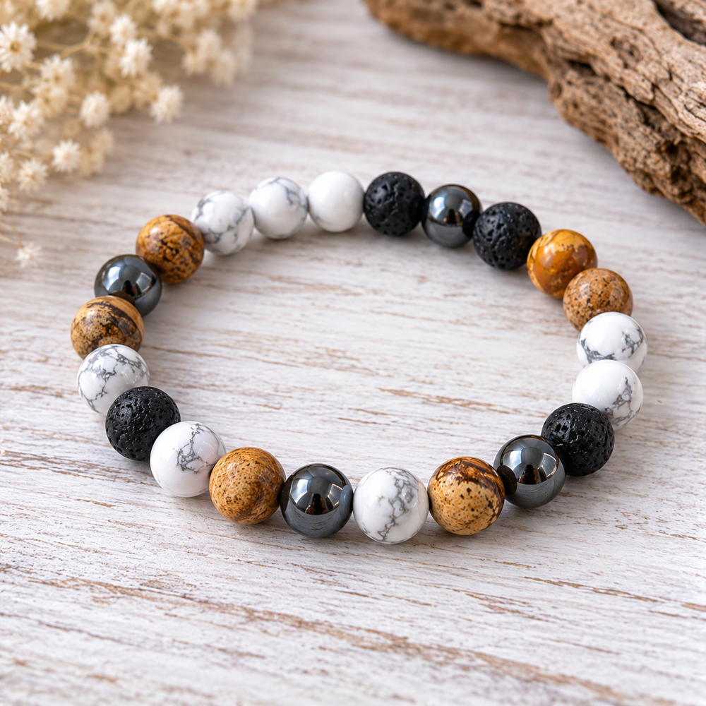 Creative Band – Picture Jasper Crystal Bracelet